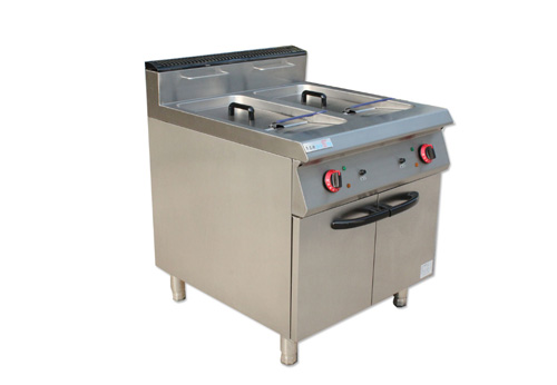 双缸炸炉连柜座 双缸炸炉连柜座