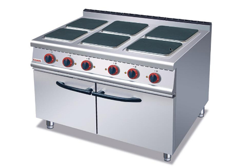 六头电煮食炉连柜座-ZH-TE-6A 六头电煮食炉连柜座-ZH-TE-6A